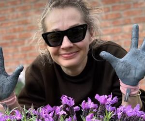 Małgorzata Socha wiosenne porządki w ogródku