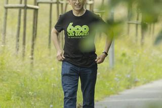 Krzysztof Kwiatkowski w parku linowym