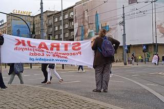 Strajk MOPS Łódź 8.07