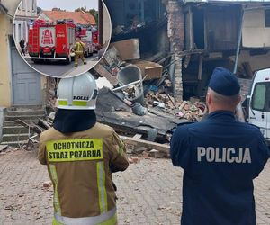 Zawaliła się ściana kamienicy! Dramatyczna akcja ratunkowa w Wągrowcu