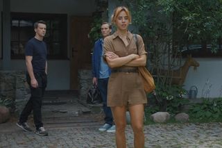 M jak miłość odc. 1826. Kama (Michalina Sosna), Olek (Maurycy Popiel), Jakub Karski (Krzysztof Kwiatkowski)