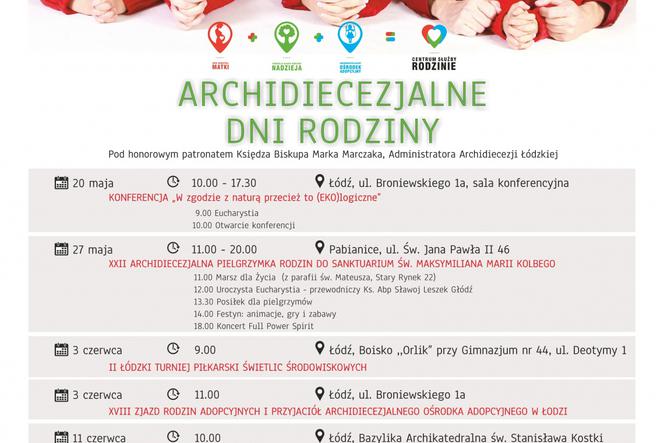 Archidiecezjalne Dni Rodziny od soboty