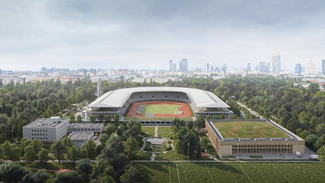 Hala sportowa i główny stadion warszawskiej Skry