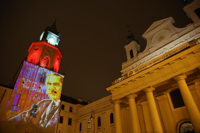 „Ojcowie Niepodległej” – wyjątkowy mapping na Wieży Trynitarskiej w Lublinie przed 11 listopada