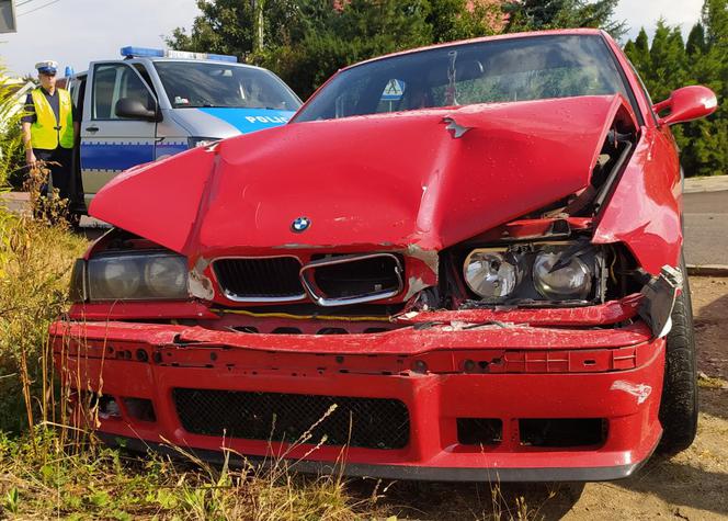 Naćpany kierowca rozwalił BMW. 24-latek w ogóle nie powinien prowadzić