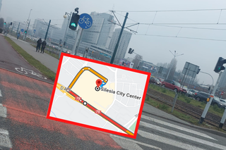 Gigantyczne korki do Silesia City Center w Katowicach
