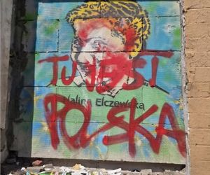 Zniszczono mural z wizerunkiem Haliny Elczewskiej. Zareagowało Centrum Dialogu: Czujemy wstyd