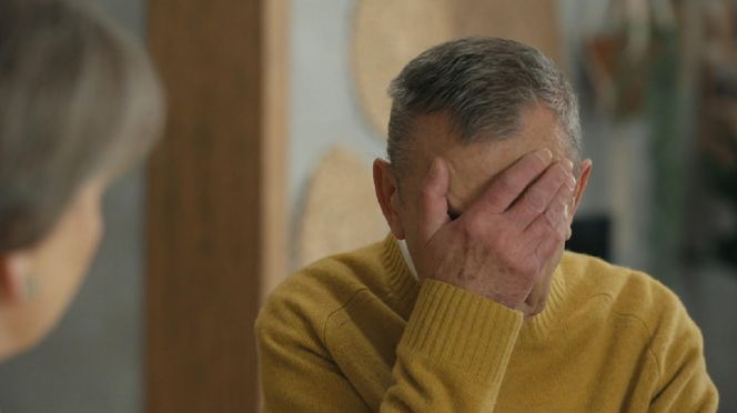 Barwy szczęścia, odcinek 3166. Basia (Sławomira Łozińska), Czesław (Marian Jaskulski)