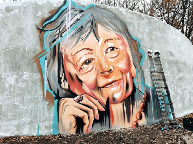 Mural Wisławy Szymborskiej