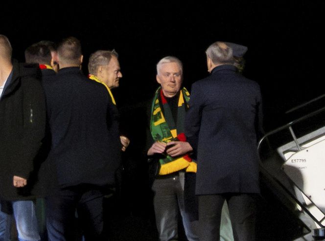 Taki humor miał Donald Tusk po meczu Litwa - Polska