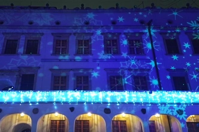 Świąteczne iluminacje na Zamku Książąt Pomorskich