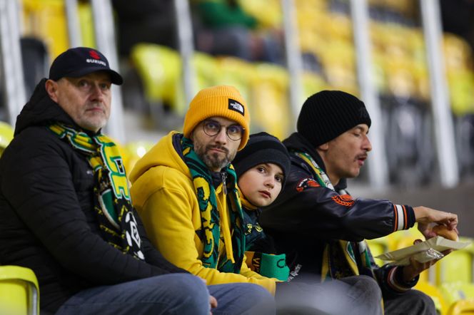 Kibice GKS Katowice na meczu z Piastem Gliwice 8.11.2025