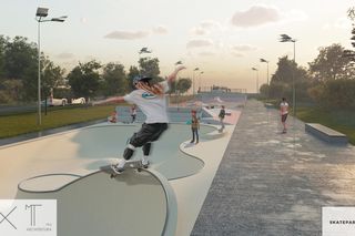 Projekt skateparku w Nowym Sączu 