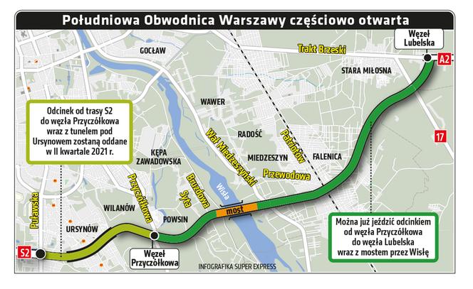 Południowa Obwodnica Warszawy 22 12 2020