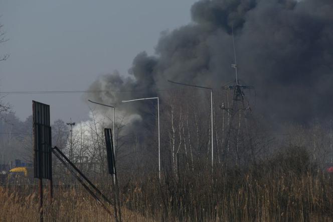 Gigantyczna chmura dymu nad Koziegłowami! Co się stało? 