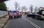 Wypadek w Starym Polichnie dwóch samochodów osobowych