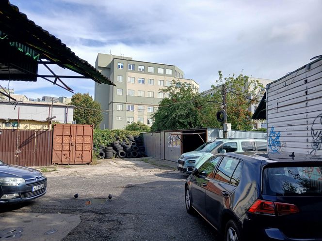 Dawne targowisko przy ul. Kopińskiej w Warszawie