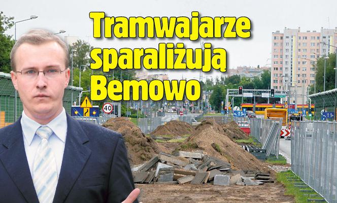 Tramwajarze sparaliżują Bemowo