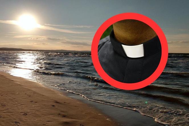 Ksiądz masturbował się na plaży