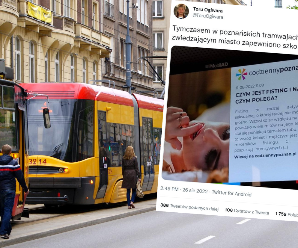 Skandal w Poznaniu, czyli fisting w tramwaju. Autorzy zabierają głos