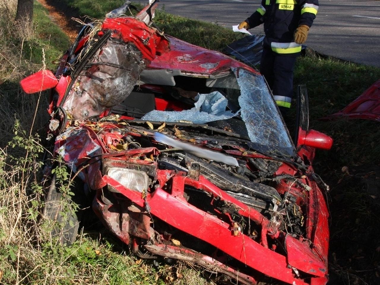 Wypadek pod Sokołowem Podlaskim. Zginął Dariusz L. z Lebiedzi i Piotr I. ze Sterdyni