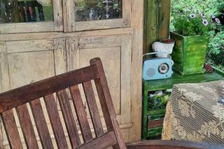 Ogrodowy kącik w stylu retro 