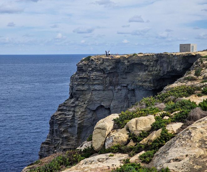 Klify na północnym wybrzeżu wyspy Gozo