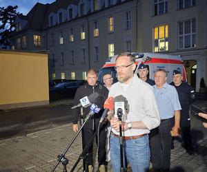 Wypadek w pobliżu Konotopu  - autobus z tirem 