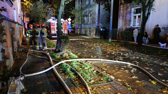 Pożar kamienicy przy ulicy Rejtana w Tarnowie