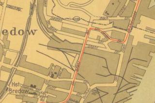 Pozostałości po trasie tramwajowej w dolinie śmierci