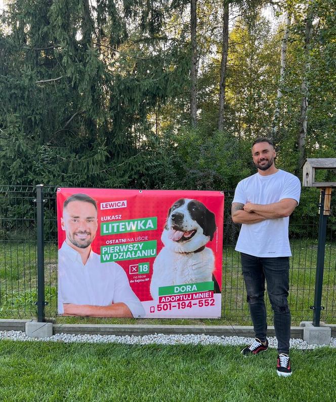 Na plakatach wyborczych występował z psami ze schroniska. Debiutant Litewka pokonał Czarzastego