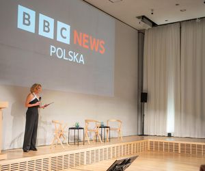 Kasia Madera na prezentacji BBC News Polska