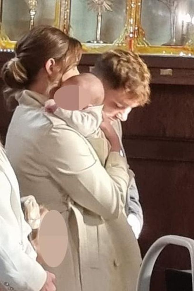 Daniel Martyniuk na chrzcinach syna