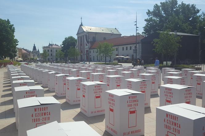 170 urn na Placu Litewskim - rocznica wyborów czerwcowych w Lublinie [VIDEO]