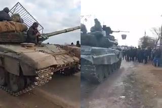 Ukraina. Mieszkańcy zablokowali rosyjskie wojsko! W Koriukówce, nie przepuścili rosyjskich czołgów [WIDEO]
