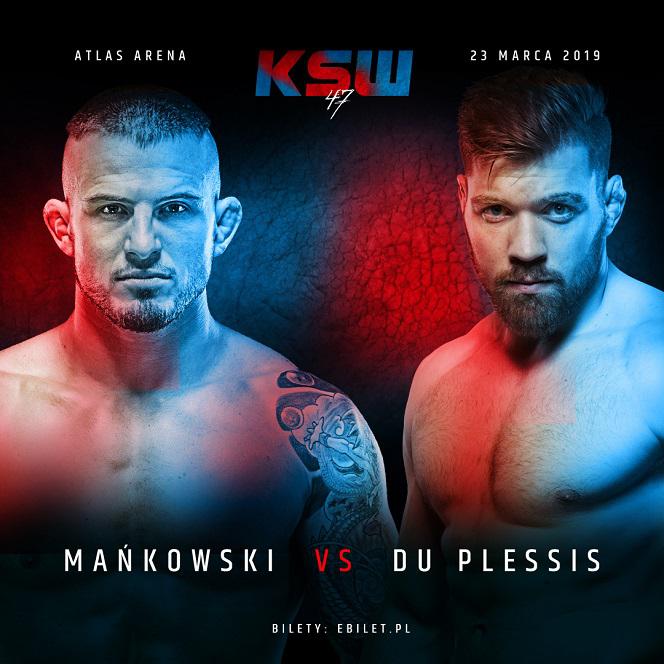 Ksw 47 Mankowski V Plessis Starcie Na Gali W Lodzi Eska Pl