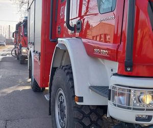 Pożar na osiedlu Bugaj w Starachowicach