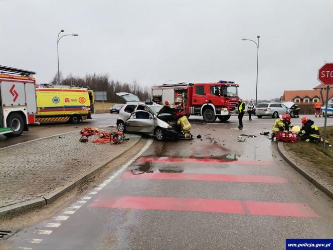 Wypadek na obwodnicy Gołdapi