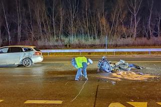 Zajechał drogę motocykliście. 18-latek trafił do szpitala