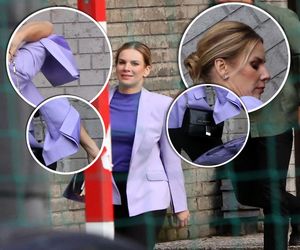 Marta Nawrocka zastosowała color blocking! Takiej marynarki nie miała nawet Agata Duda