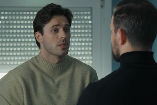 	Barwy szczęścia odc. 3202. Marcin Kodur (Oskar Stoczyński), Cezary (Marcel Opaliński)