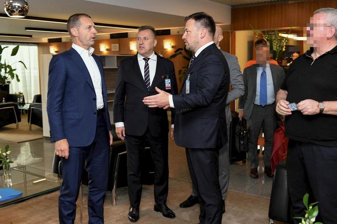 Prezes PZPN powitał prezydenta UEFA. Mamy zdjęcia [GALERIA]