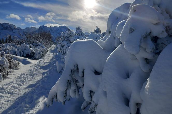 W Tatrach mamy pełnię zimy. Pojawiło się zagrożenie lawinowe