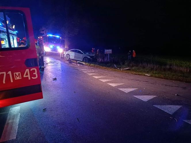 Kozolin. ZMASAKROWANE auto! Dwie osoby NIE ŻYJĄ! Ciężko ranny 18-latek w Płocku! [ZDJĘCIA]