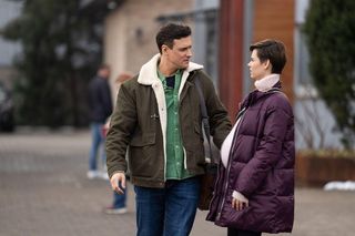 Na dobre i na złe odc. 956. Blanka (Pola Gonciarz), Krzysztof Radwan (Mateusz Damięcki)