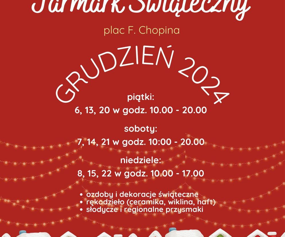 Jarmark Świąteczny w Puławach - plakat wydarzenia