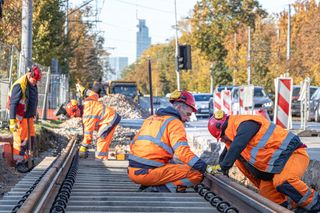 Duża inwestycja na alei Waszyngtona. Tramwajarze przebudują torowisko