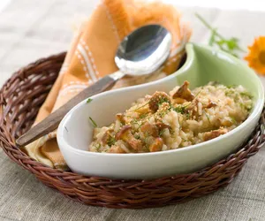 Co zrobić z kurek? Risotto z kurkami i suszonymi borowikami