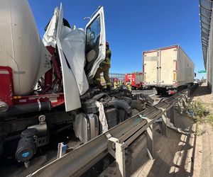 Na trasie S2 w rejonie Ursusa doszło do poważnego wypadku