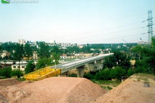 Budowa wiaduktu na trasie N-S Starachowice/ Maj 1998